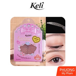 Kích Mí Lưới Tàng Hình KELI 60 Miếng Kèm Keo Siêu Chắc