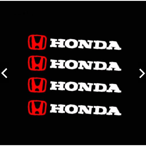 4 Sticker logo miếng dán chữ Honda ốp tay nắm cửa kính chiếu hậu tem decal xe hơi ô tô Civic City Accord mới