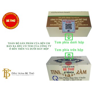 Dầu tràm bé thơ huế loại nhỏ chính hãng công ty sản xuất tinh dầu bé thơ - ảnh sản phẩm 7