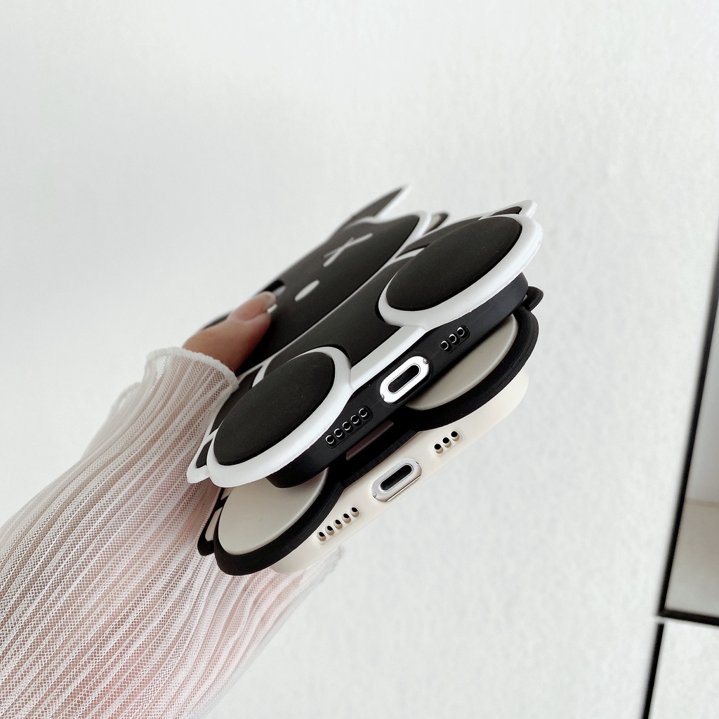 Ốp Điện Thoại Silicon Hình Gấu Kèm Dây Đeo Cho iPhone 13 Pro Max 12 11 Pro Max