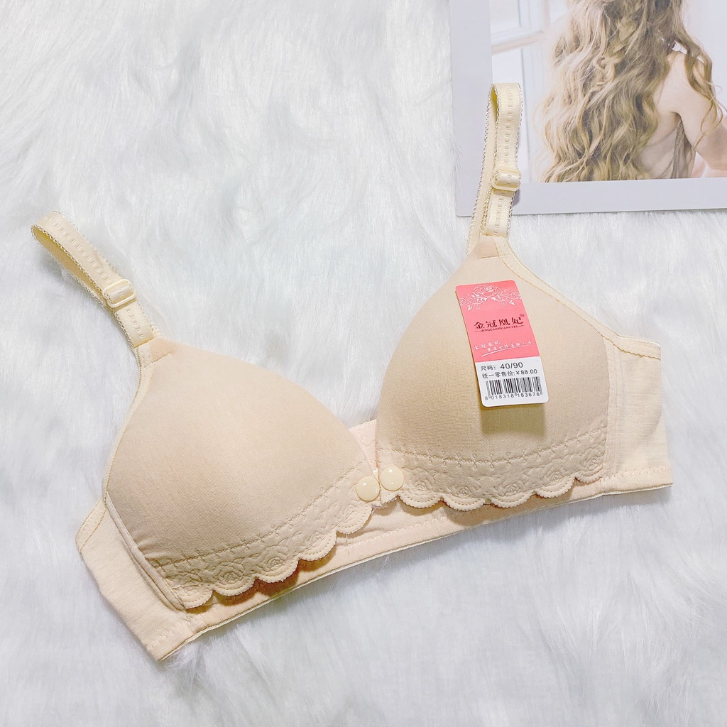 Áo Lót Bầu Và Sau Sinh Mở Cúc Cho Con Bú Tiện Lợi Chống Chảy Xệ, Đồ Lót Chip Bà Bầu HN1608 Honey Mommy