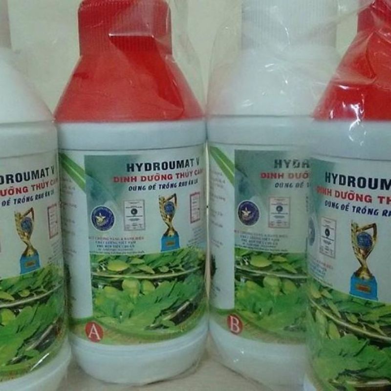 DUNG DỊCH DINH DƯỠNG THỦY CANH HYDRO UMAT V CHO RAU ĂN LÁ CHAI 500ML