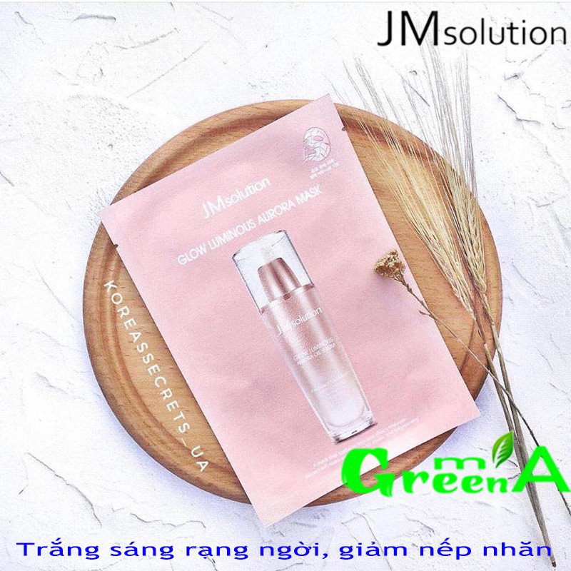 Mặt Nạ JMSOLUTION Glow Aurora [MIẾNG LẺ] Dưỡng Trắng Da Và Cải Thiện Nếp Nhăn JM Solution Glow Luminous Aurora Mask 30ml