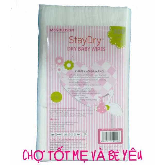 KHĂN VẢI KHÔ ĐA NĂNG 350GR (Loại cao cấp mềm mịn không bụi lông, an toàn hàng công ty hiệu MC GOLDSON)