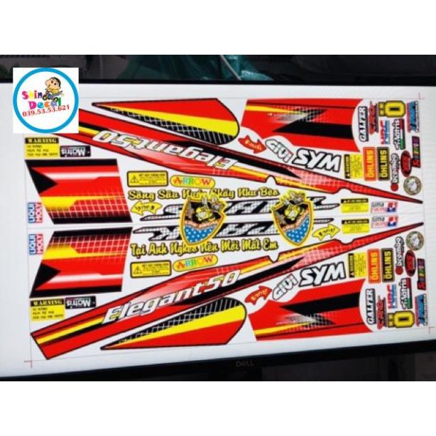 Tem rời elegant spark đỏ đen