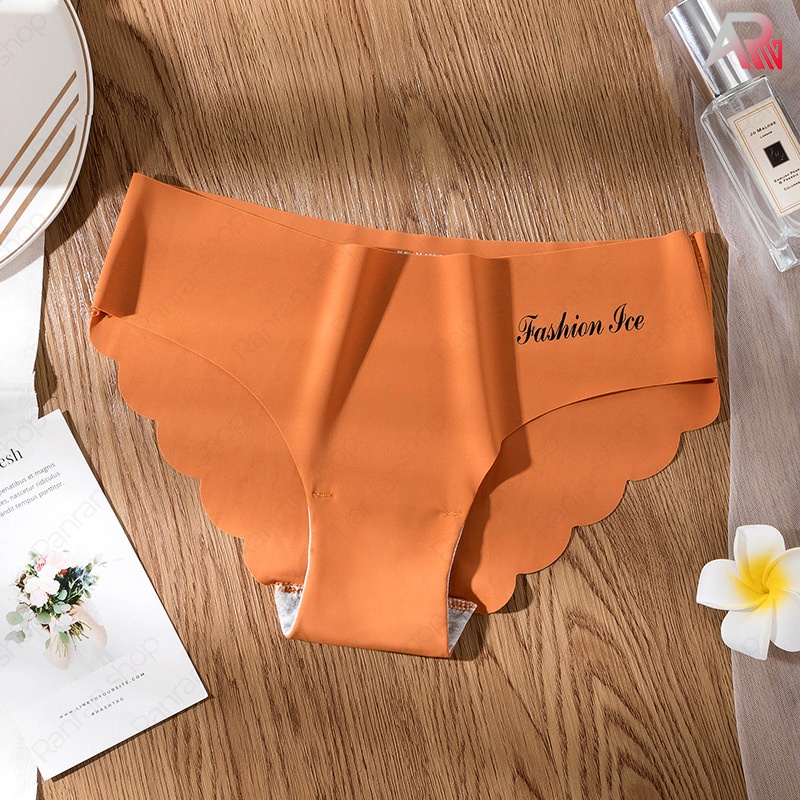 [Free Ship] Quần Lót Su Lượn Sóng Không Viền Chữ Nhấn 1028L