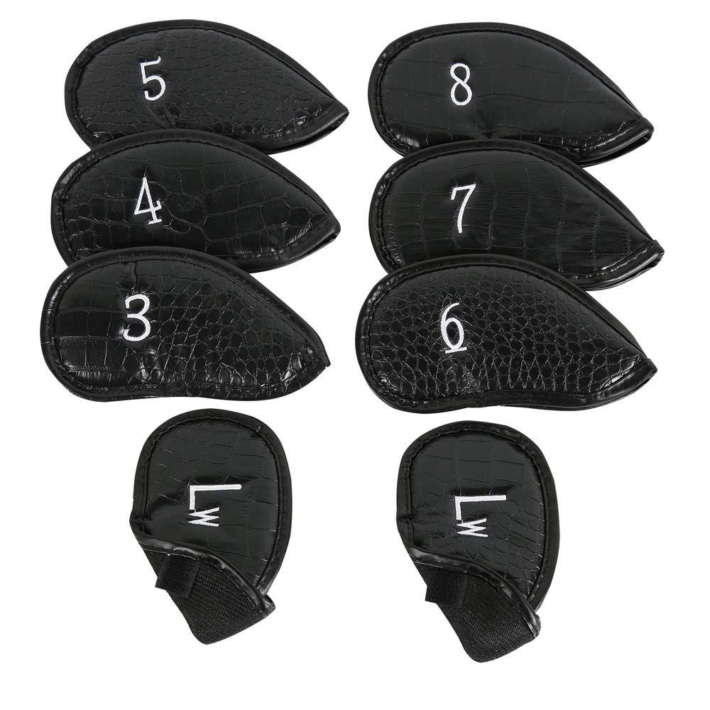 Set 12 Vỏ Bọc Gậy Đánh Golf 3-SW Bằng Sắt Có Đế Sắt Bảo Vệ