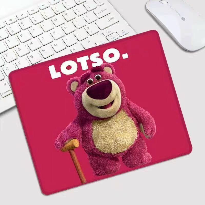Miếng Lót Chuột/ Bàn Di Chuột Gấu Dâu Tây LOTSO Siêu Cute