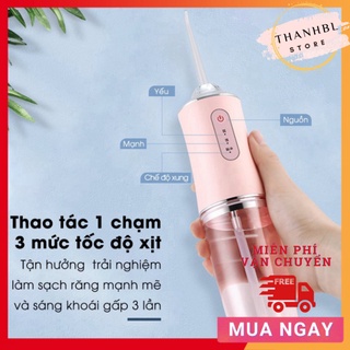 Máy tăm nước vệ sinh răng miệng, 4 đầu phun, 3 chế độ sử dụng TN463 - ThanhBL Store