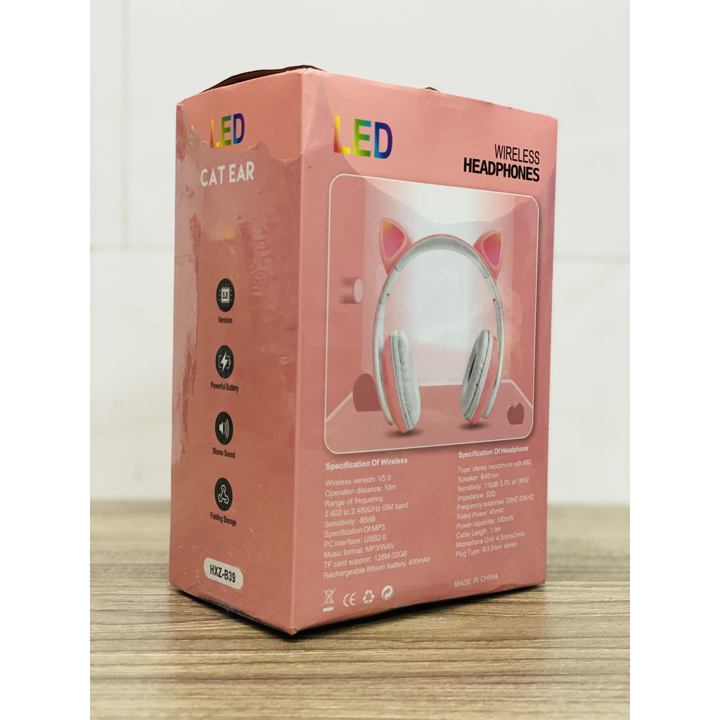 Tai Nghe Mèo Bluetooth, Headphone Tai Mèo Dễ Thương Có Mic,Âm Bass Mạnh Mẽ Và Dung Lượng Pin Khủng 400mAh BH 12 Tháng | BigBuy360 - bigbuy360.vn