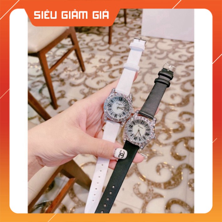 { SIÊU PHÂM HOT} Đồng hồ DIMINI dây da mềm thiết kế đính đá kim cương nhân tạo sang trọng đeo cực sáng tay và nổi bật | BigBuy360 - bigbuy360.vn