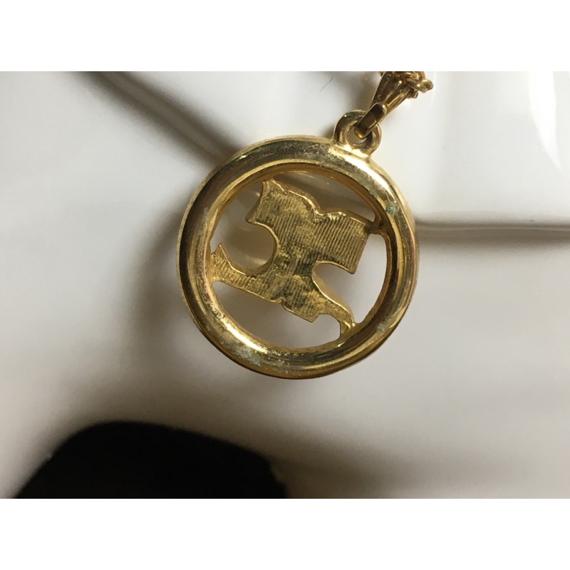 Dây chuyền vintage Courrèges Pháp - mặt dây logo dây mảnh