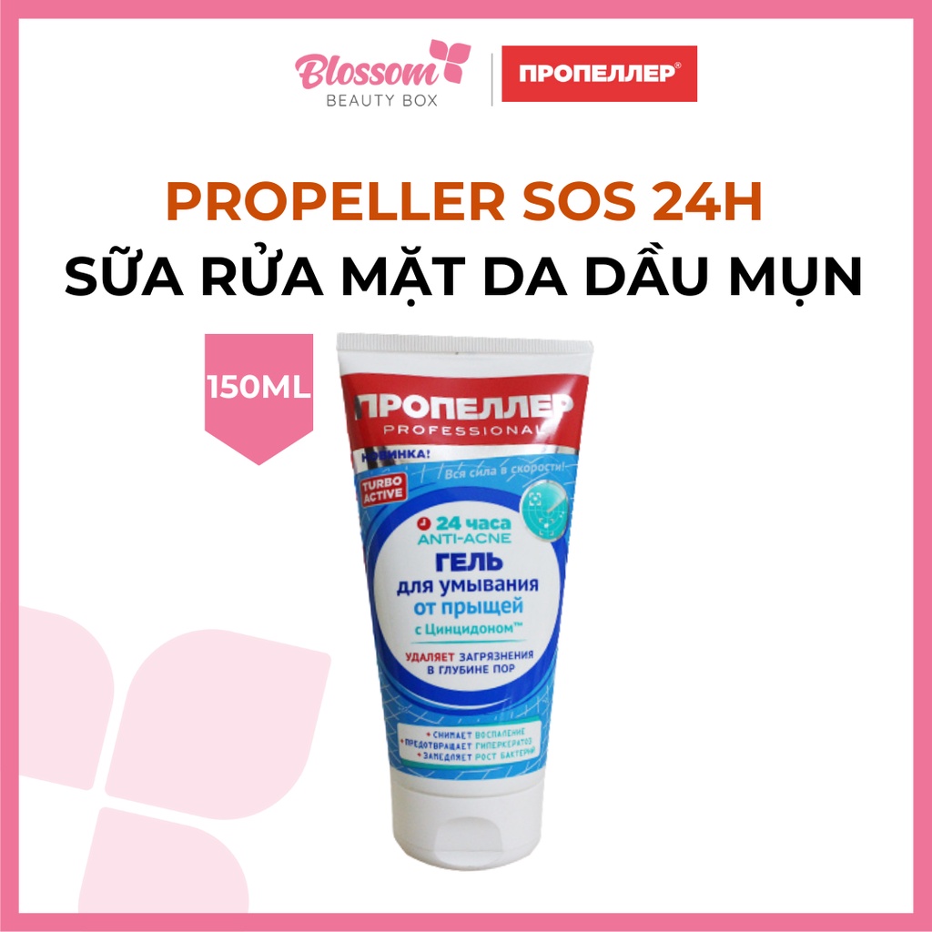 Sữa rửa mặt cho da dầu mụn Propeller 150ml - TURBO ACTIVE han