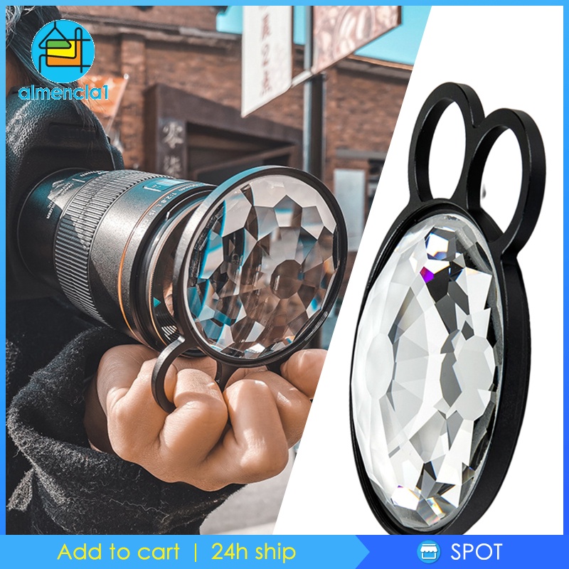 [ALMENCLA1] Kaleidoscope Glass Prism Rotatable Effect Filter SLR Photography Accessories