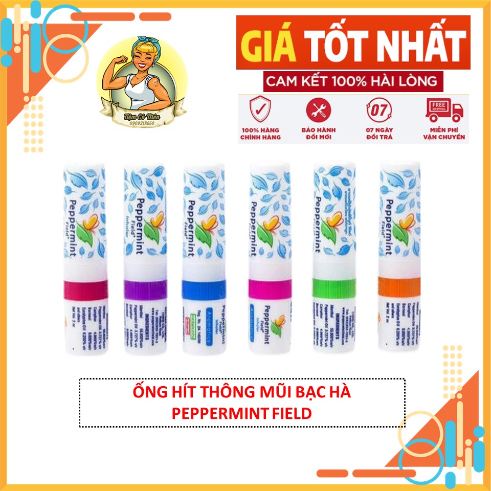 [Có Sẵn] Ống Hít Thông Mũi 2 Đầu PEPPERMINT FIELD Inhaler Aromatics (GIAO MÀU NGẪU NHIÊN)