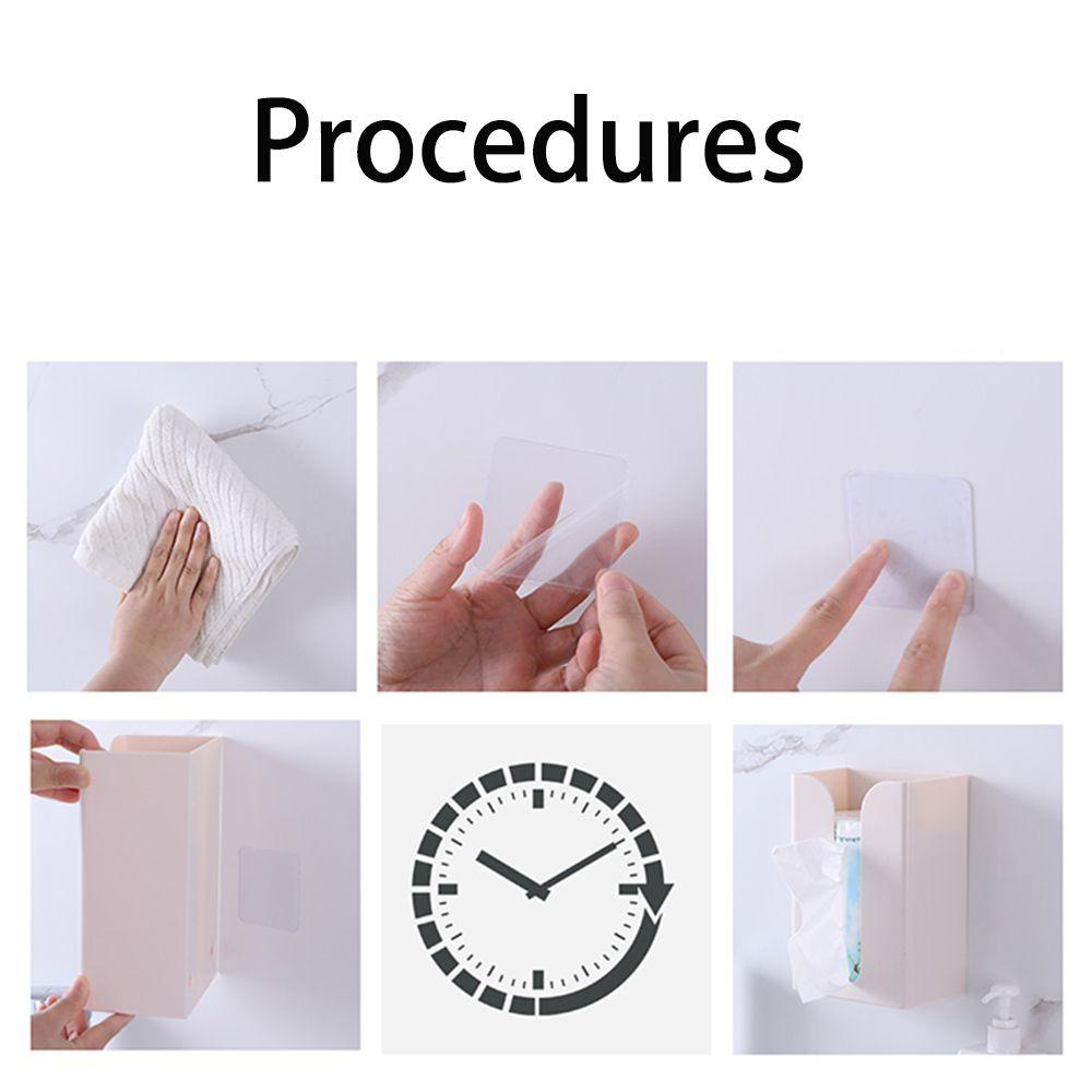 LEISURE Hộp Đựng Khăn Giấy Treo Tường Bằng Nhựa Tiện Dụng