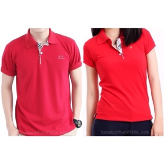 Áo đôi nam nữ Burberry thun cá sấu