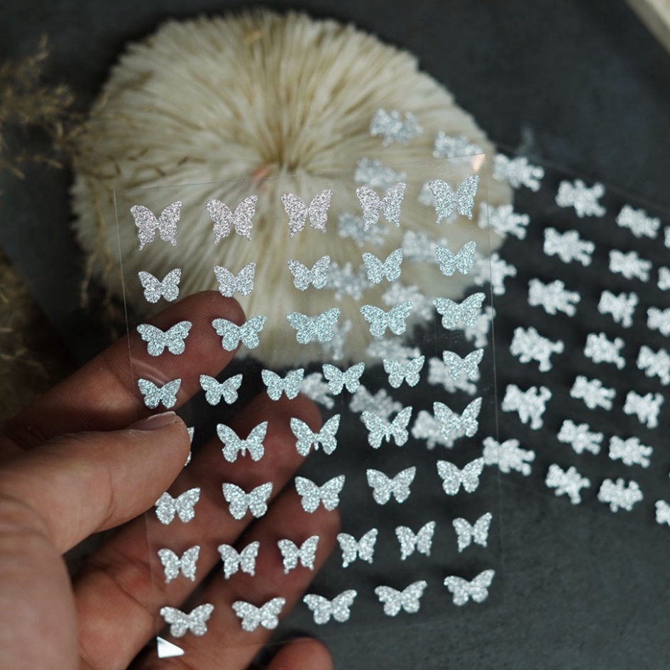 Sticker nail nhũ flash trang trí móng mi thời trang nữ theo phong cách Hàn Quốc shop hoangnam