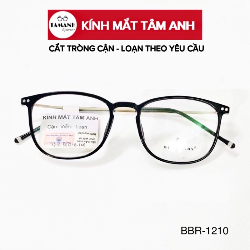 Gọng Kính Cận Nam Nữ Phụ Kiện Thời Trang Nam Nữ Mắt Ovan Gọng Trong Dẻo BBR 1210 nhiều màu