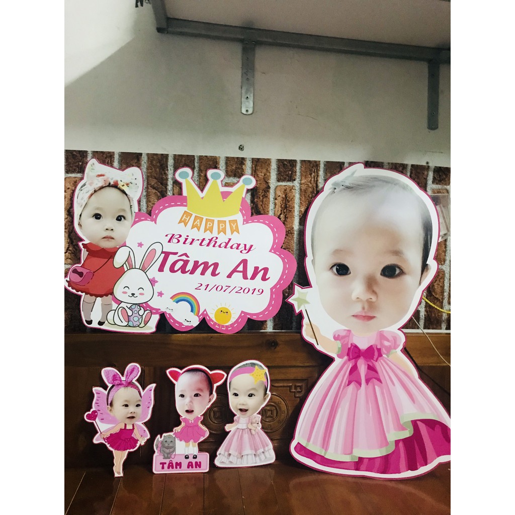 Chibi trang trí sinh nhật siêu rẻ