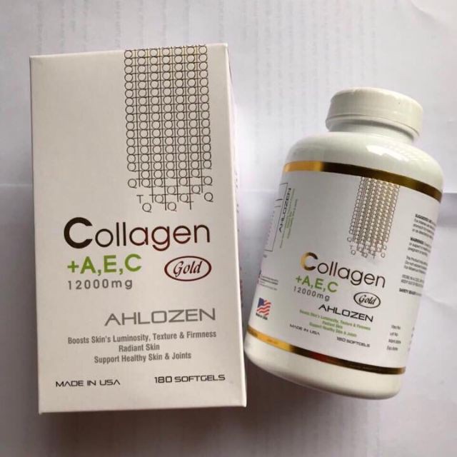 Collagen AEC Gold 12000mg Ahlozen Cao Cấp Từ Mỹ