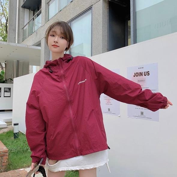 ZHELIHANGFEI Áo Khoác Chống Nắng Tay Dài Dáng Rộng Dễ Phối Đồ