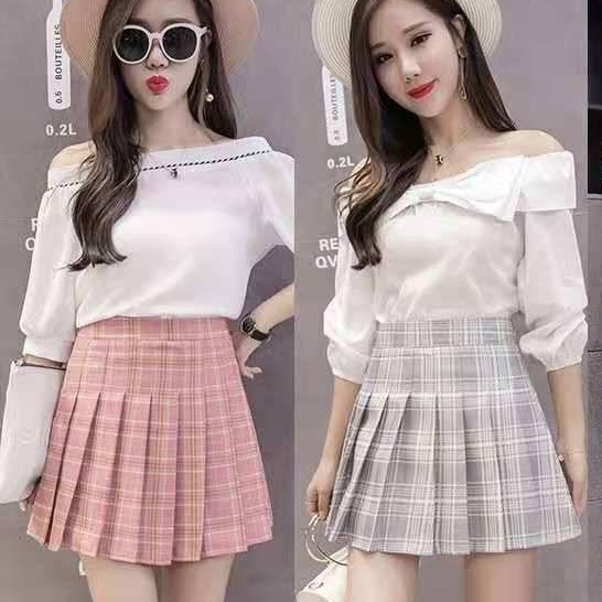 Chân váy xếp ly lưng cao dáng chữ a Size lớn thời trang mùa hè hàng mới dành cho bạn nữ 2021