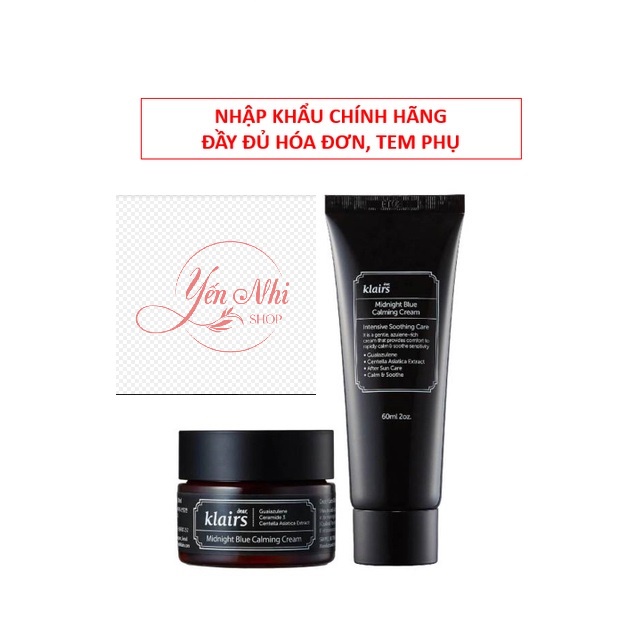 Kem dưỡng phục hồi da Klairs Midnight Blue Calming Cream 30ml/60ml