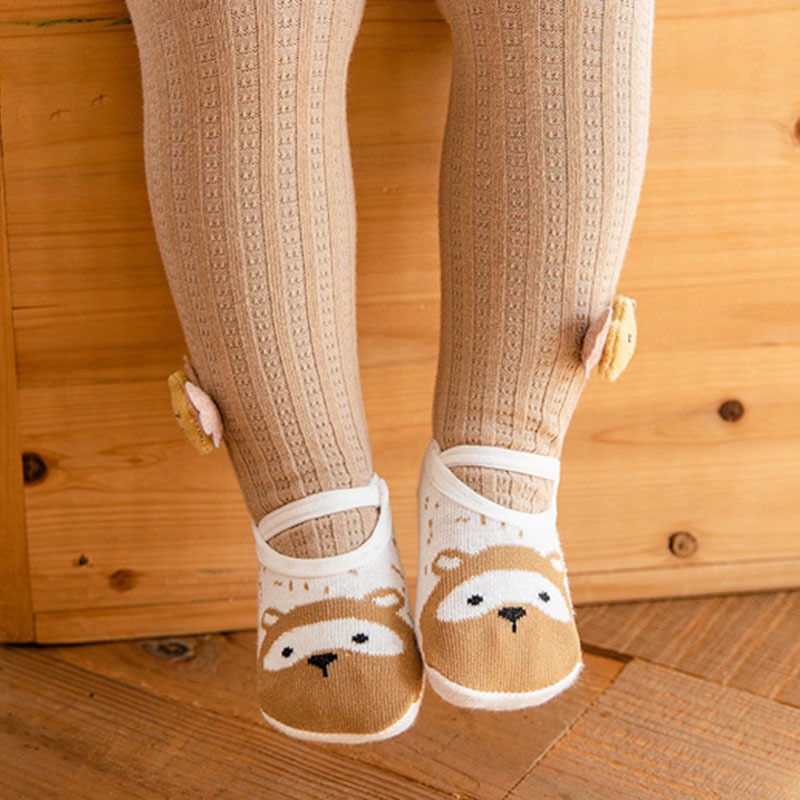 Vớ thuyền cotton mềm mại co giãn chống trượt in hình hoạt hình cho trẻ sơ sinh