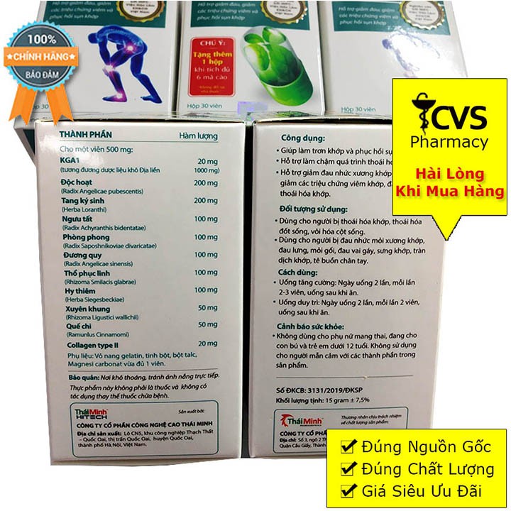 Khương Thảo Đan - Viên xương khớp hỗ trợ giảm đau, tái tạo, tăng tiết dịch ổ khớp và phục hồi sụn khớp