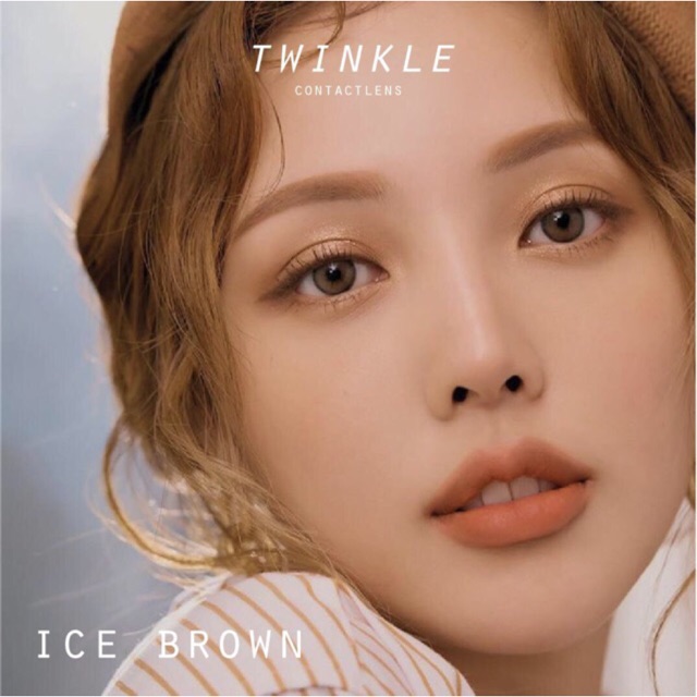 (Không gồm khay) Kính áp tròng nâu Ice Brown