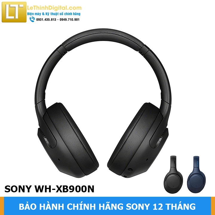 Tai nghe không dây Extra Bass Chống Ồn Sony WH-XB900N ( ĐEN ) | Hãng phân phối | Bảo hành chính hãng 12 tháng toàn quốc