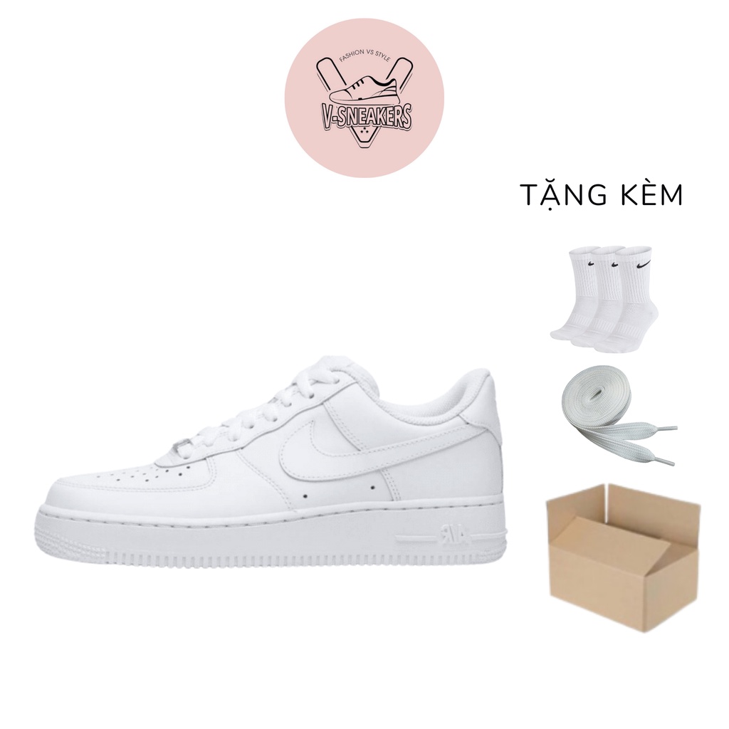 Giày thể thao nam nữ af1 trắng fullbox size 36 đến 43