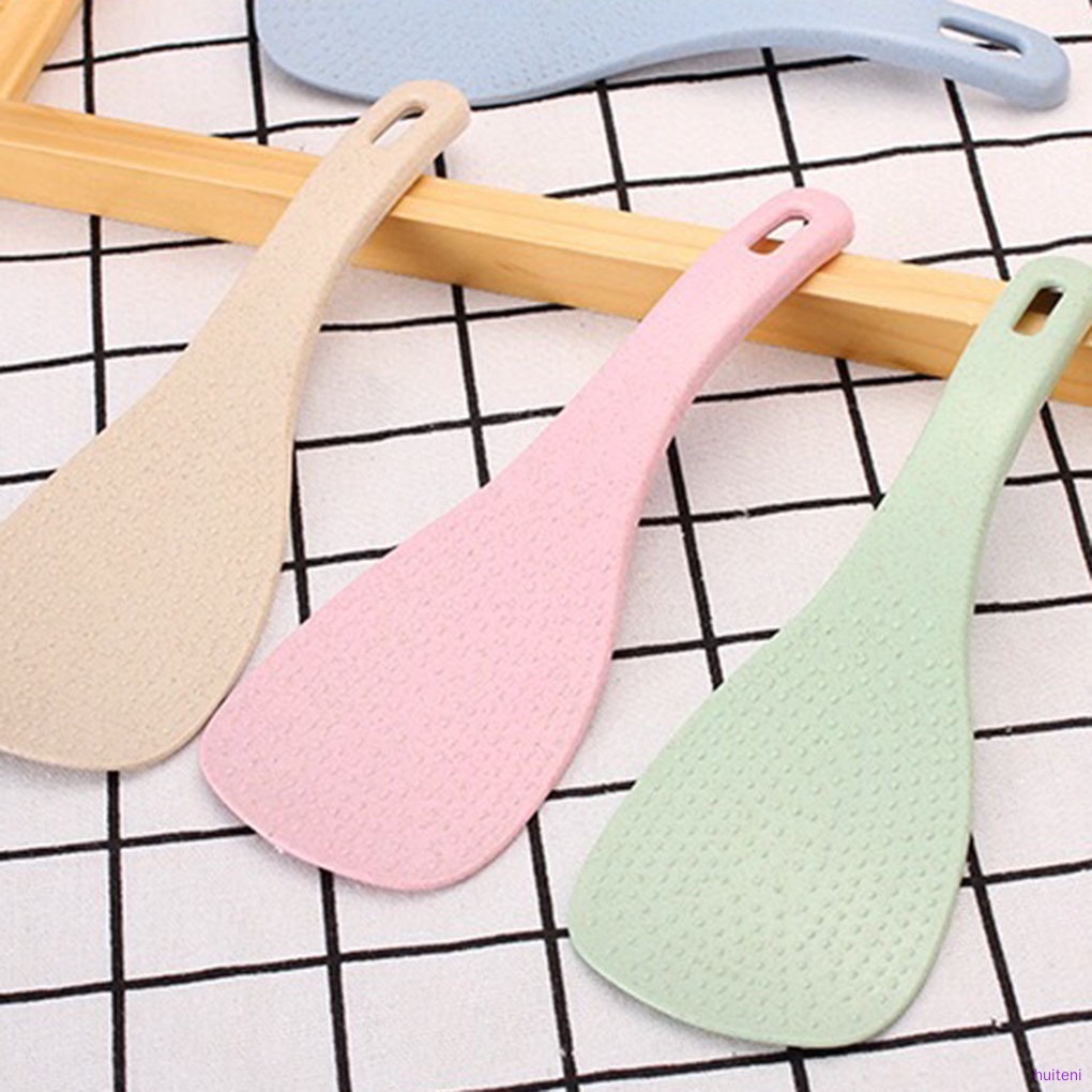 Muỗng để xới cơm bằng xơ lúa mạch chống dính tiện dụng cho nhà bếp