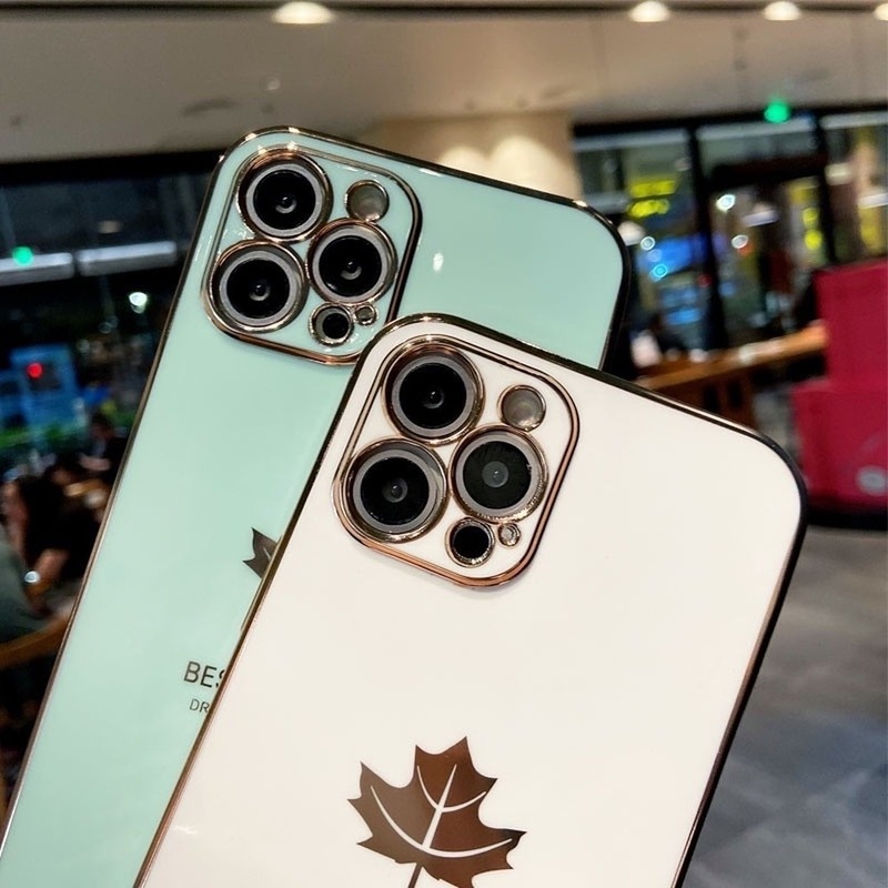 Ốp Điện Thoại Silicon Mạ Vàng 6D Sang Trọng Cho iPhone 11 Pro Max iPhone 6 6S 7 8 Plus X XR XS Max