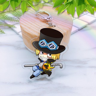 Móc khóa Sabo trong Onepiece mica 2 mặt