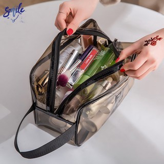 Large Capacity Transparent Cosmetic Bag Travel Wash Cosmetic Portable Portable Waterproof Storage Bag