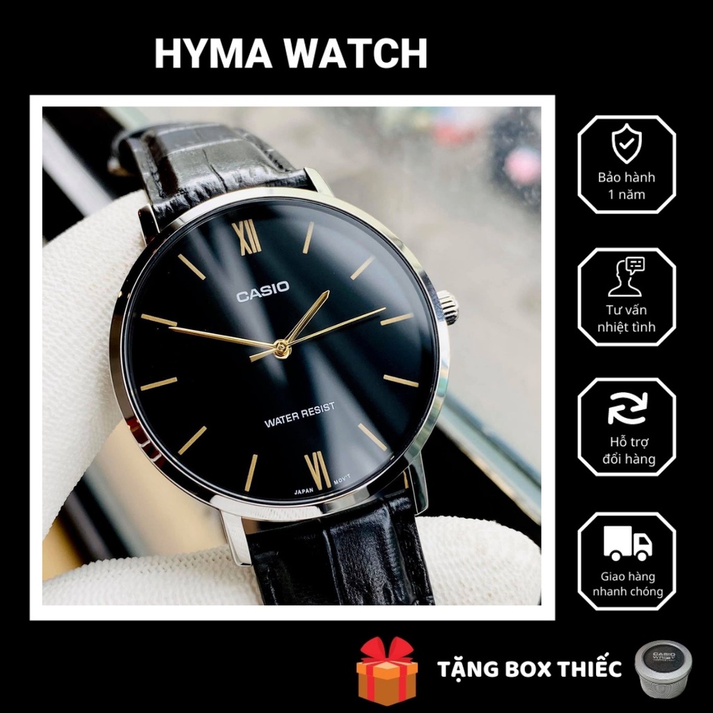 Đồng hồ nam nữ giá rẻ dưới 1 triệu Casio VT01L Bảo hành 1 năm Hyma watch