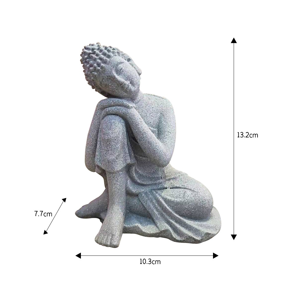 Tượng Phật Thích Ca Chất Liệu giả đá Trang Trí Nội Thất, Decor Phòng Khách, Tiểu Cảnh Của Mê Thảo FLower