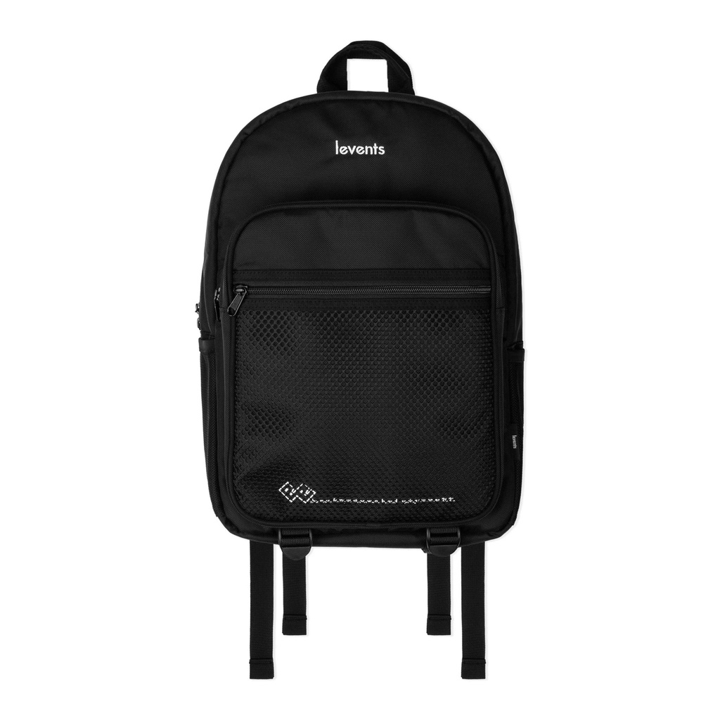 Balo LEVENTS Basic - Double &quot;E&quot; BACKPACK/BLACK (Sản phẩm tặng kèm bao đựng)