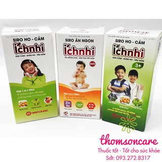 Siro ho cảm Ích nhi, giảm ho, giúp bé ăn ngon