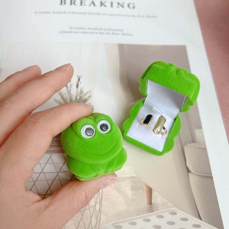 Hộp Đựng Trang Sức Hình Chú Ếch Hoạt Hình Dễ Thương