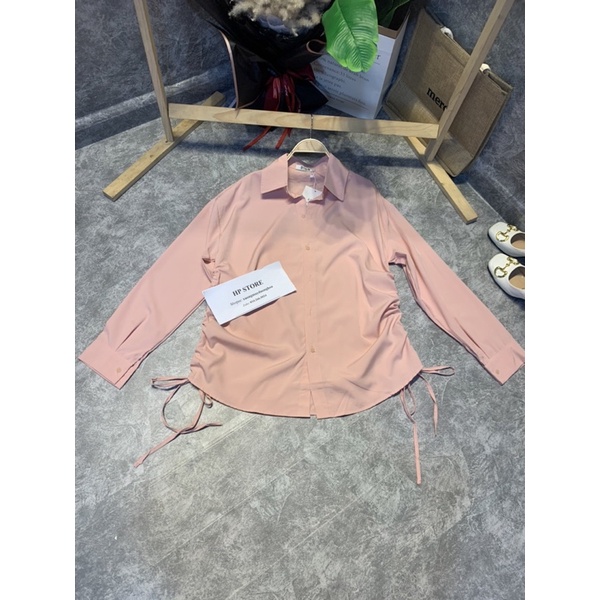 Áo sơ mi rút dây 2 bên hông sườn siêu xinh