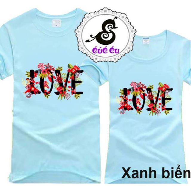 Áo đôi Love Hoa Cá Tính 010320185D034