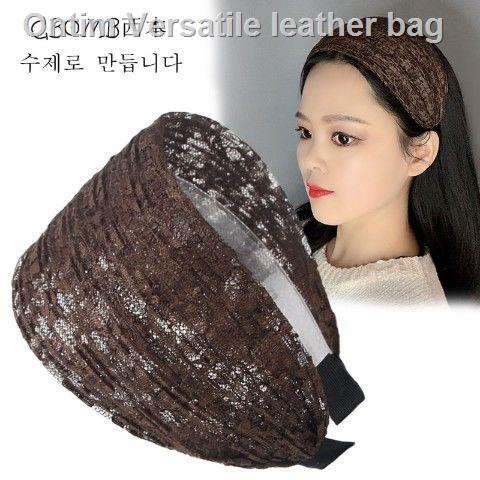 Cài tóc phối ren rộng vành dùng che mái tóc bạc trắng