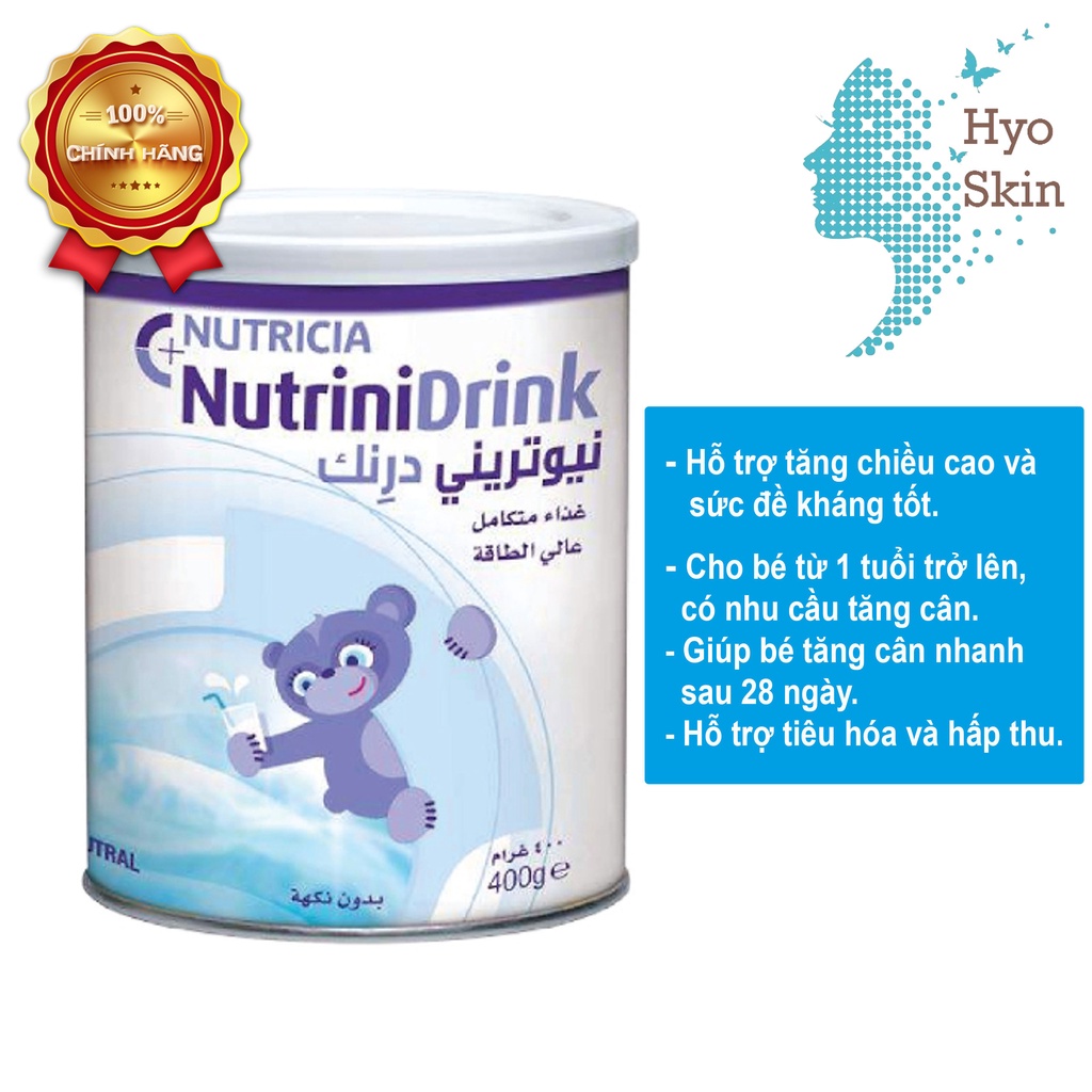 Sữa Bột Nutrinidrink Powder Neutral & Vanilla 400g