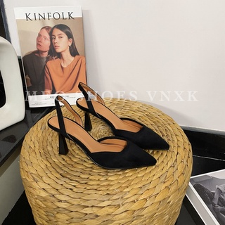 Giày cao gót mũi nhọn hở gót Slingback