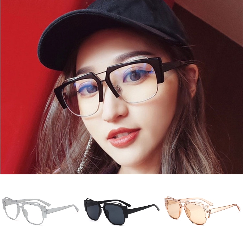 [Mã FAMAYFA giảm 10K đơn 50K] Mắt kính gọng nhựa phong cách vintage thời trang