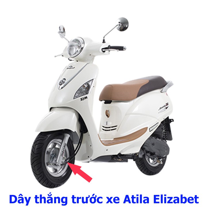 Dây thắng TRƯỚC -(+10cm)  dây phanh TRƯỚC xe máy ATTILA ELIZABETH  - A1288