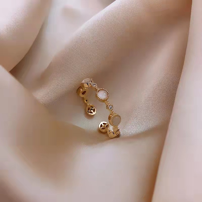 Nhẫn Đính Đá zircon Thời Trang Hàn Quốc